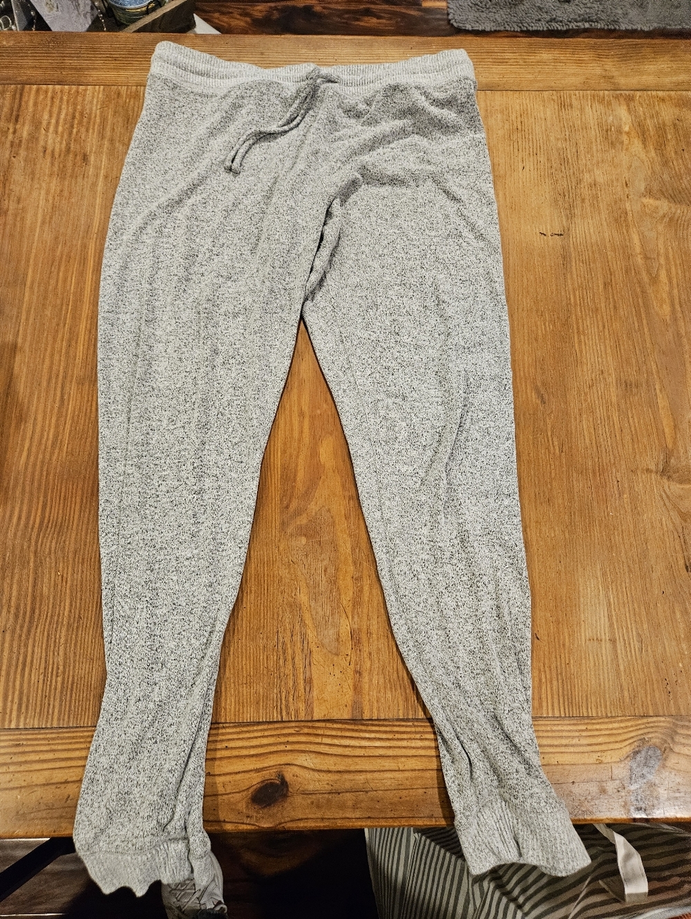 American Eagle Outfitters Heathered Light Gray Lounge Pants
